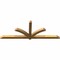 Ekena Millwork Redmond Rough Sawn Timber Gable Bracket, Western Red Cedar, 96"W x 36"H x 4"D x 4"F, 9/12 Pitch GBW096X36X0404RED00RWR - alternate 5